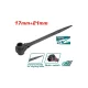 Double side ratchet wrench 17x21 mm