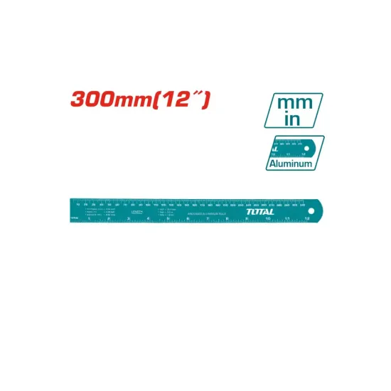 Aluminum ruler 30 cm