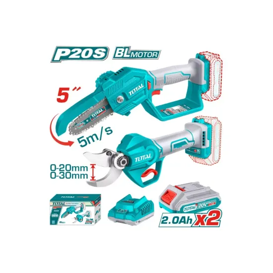 Pruning shears and mini saw 20 V set