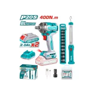 Մարտկոցով 2կտոր հավաքածու հարվածային գայկավյորտ 400Նմ և Աշխատանքային լամպ