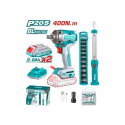 Մարտկոցով 2կտոր հավաքածու հարվածային գայկավյորտ 400Նմ և Աշխատանքային լամպ