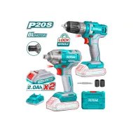 Գայլիկոնիչի և պտուտակահանի համակցված հավաքածու 20 վ մարտկոցով