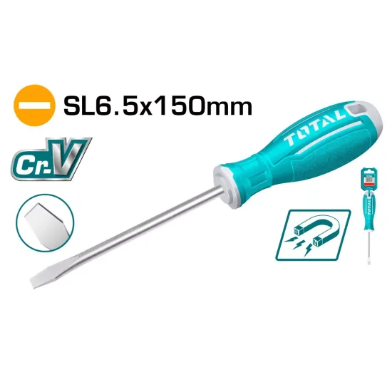 Տափակ պտուտակահան SL6.5x150մմ 