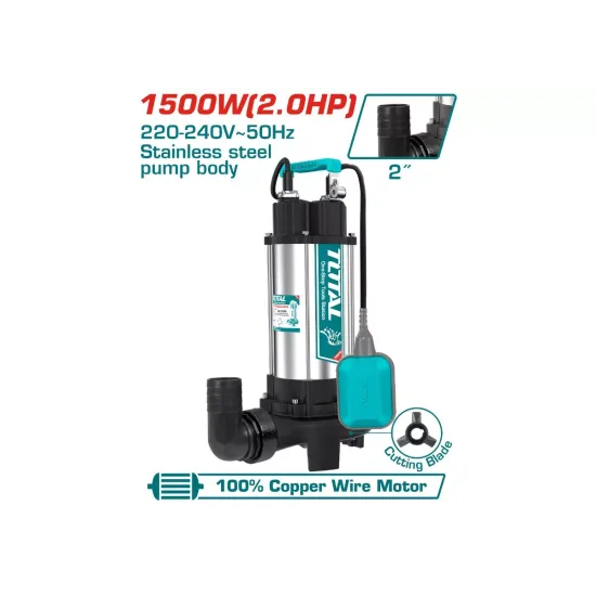 Submersible sewage pump 1500W