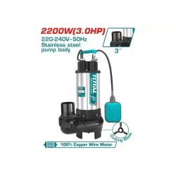 Սուզվող պոմպ կեղտաջրերի 2200 Վտ 