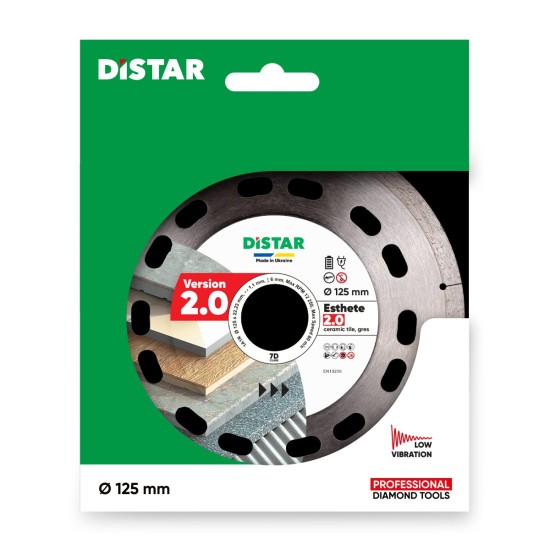 Ալմաստե կտրող սկավառակ 1A1R Esthete 2.0․ 125x22․23x1.1x6 Ալմաստե կտրող սկավառակ 1A1R Esthete 2.0․ 125x22․23x1.1x6