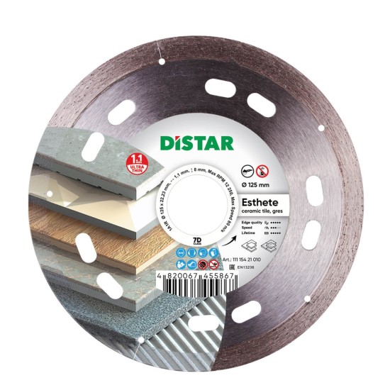 Ալմաստե կտրող սկավառակ 1A1R 125x22.22x8x1 ESTHETE Ալմաստե կտրող սկավառակ 1A1R 125x22.22x8x1 ESTHETE