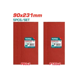 Հղկաթղթի հավաքածու 90x231մմ TOTAL TAC749241-1