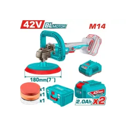 Փայլեցնող մեքենա մարտկոցային TOTAL TAPLI42182