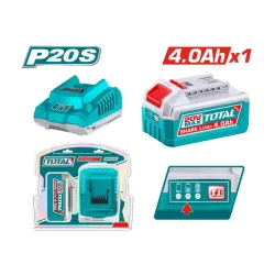 Լիթիում-իոն մարտկոցի և լիցքավորիչի հավաքածու Total TFBCPK1012