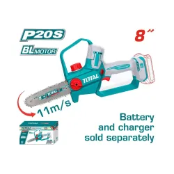 Մարտկոցային այգեգործական սղոց TOTAL TGSLI2088