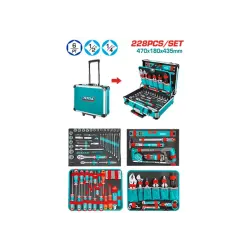 228 Pcs Hand tools set TOTAL THKTHP62287 228 Pcs Hand tools set TOTAL THKTHP62287