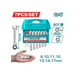 7 Pcs Short ratchet spanner set