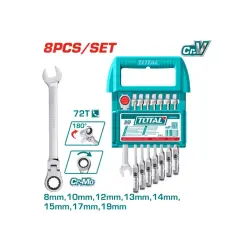 8 Pcs Flexible ratchet spanner set TOTAL THT103RK586