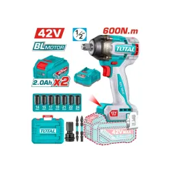 Մարտկոցային հարվածային մանեկապտտիչ Total TIWLI42602