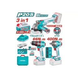 Մարտկոցային գործիքների հավաքածու (3 հատ)  TOTAL TOSLI241291